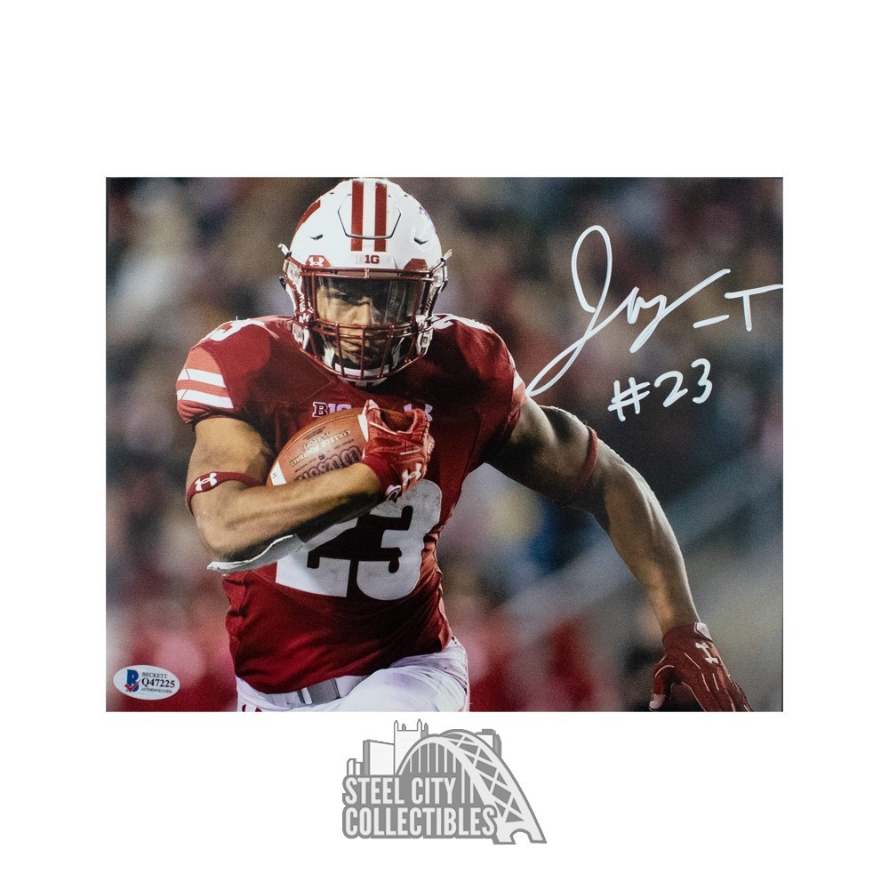 Jonathan Taylor Autographed Wisconsin Badgers Custom Football