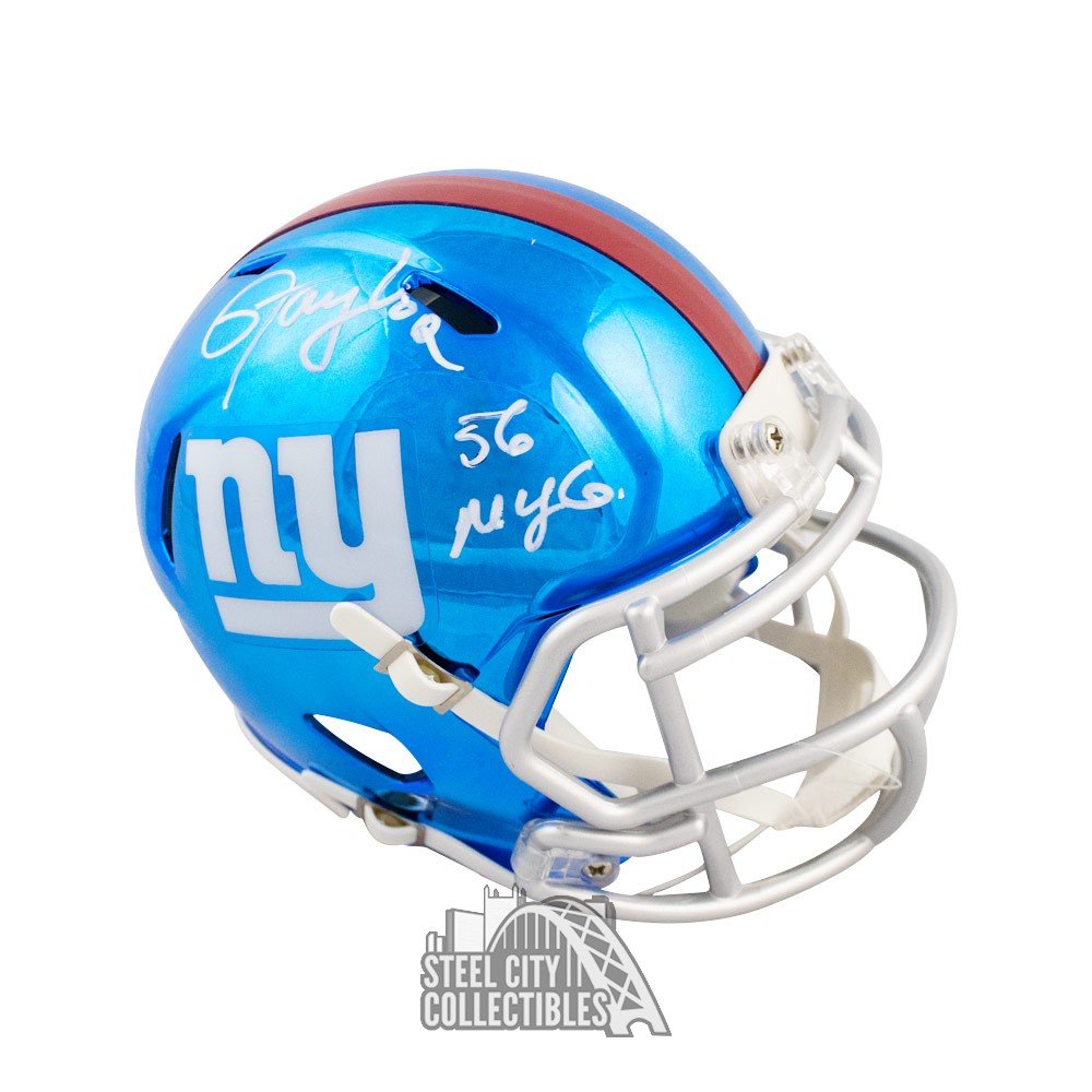 Lawrence Taylor Autographed New York Giants Chrome Mini Football