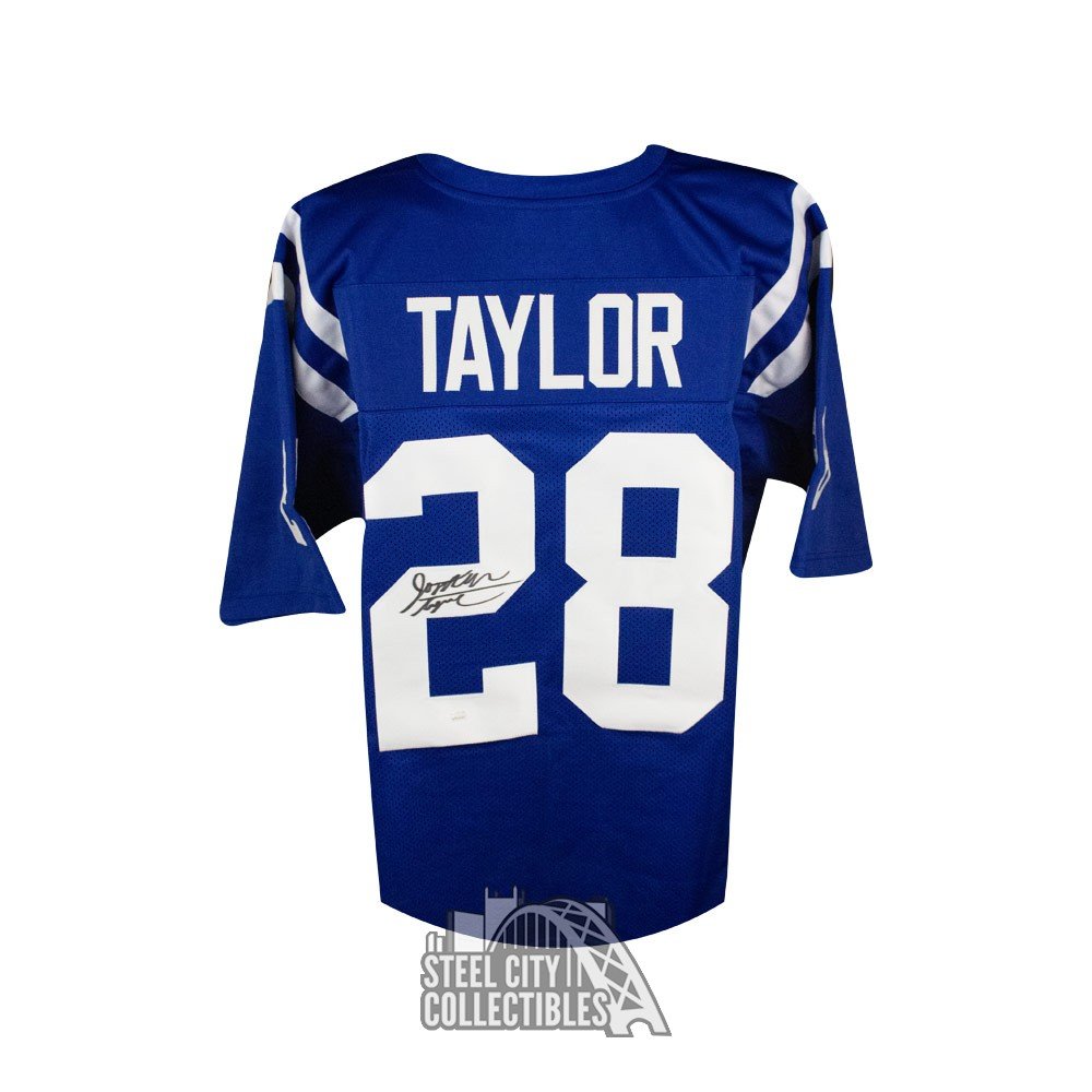 Jonathan Taylor Indianapolis Colts Signed Autograph Custom Jersey Blue JSA  Certified