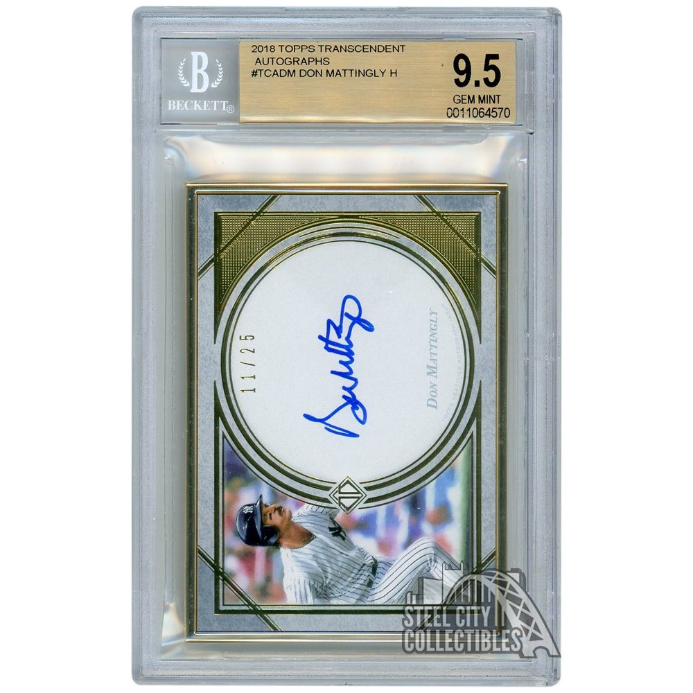 Don Mattingly 2017 Tops Transcendent Framed Autograph 02/25 - BGS 9.5