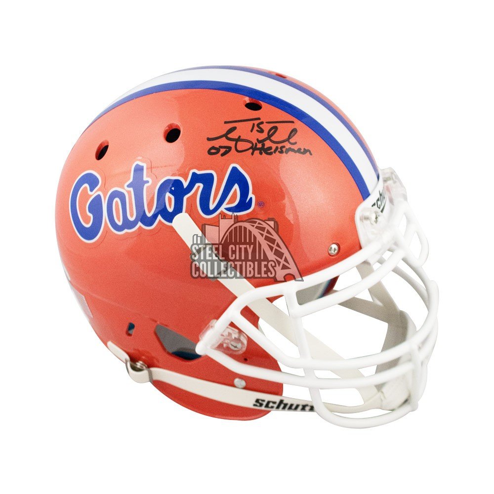 Tim Tebow Signed Florida Gators Full-Size Helmet Inscibed Heisman 06/08  Champs (JSA LOA)