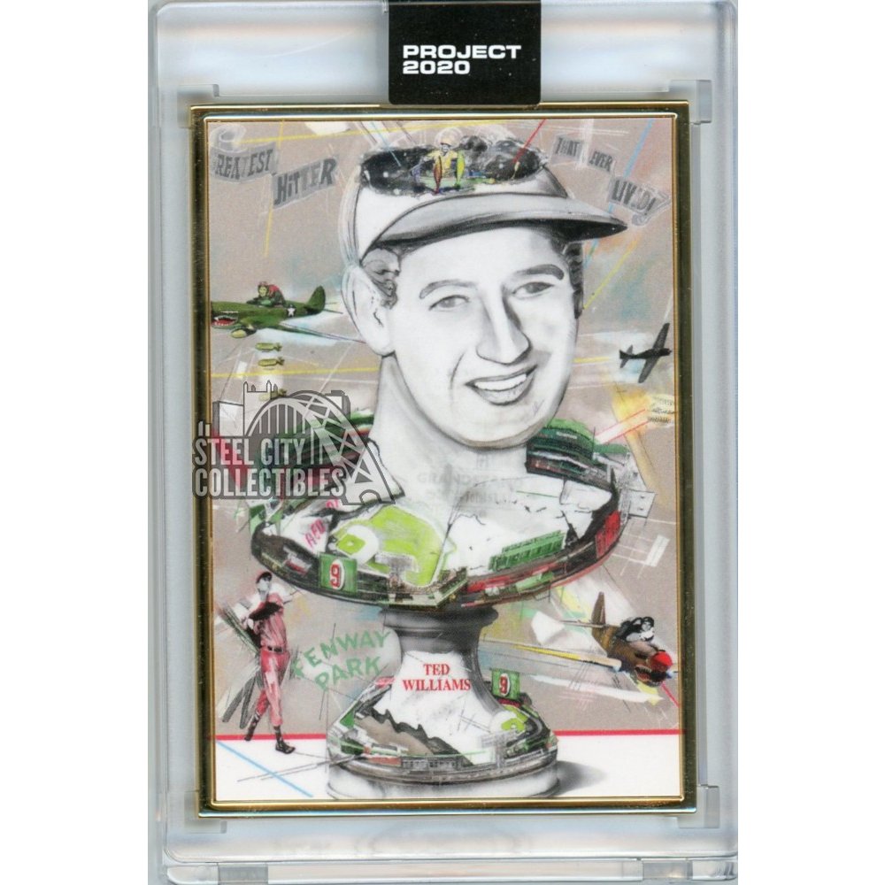 Ted Williams Topps Project 2020 Gold Frame Original Card No. 158 1/1 ...