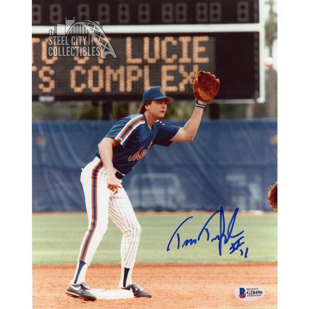 Tim Teufel Autographed Signed 8X10 New York Mets Photo - Autographs