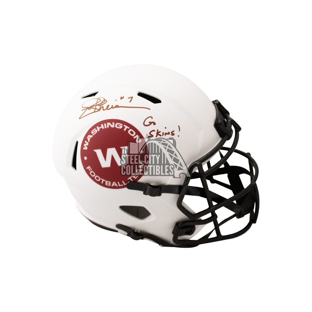 Joe Theismann Signed Washington Football Team Eclipse Black Matte Riddell  Speed Mini Helmet w/83 MVP - Schwartz Authentic