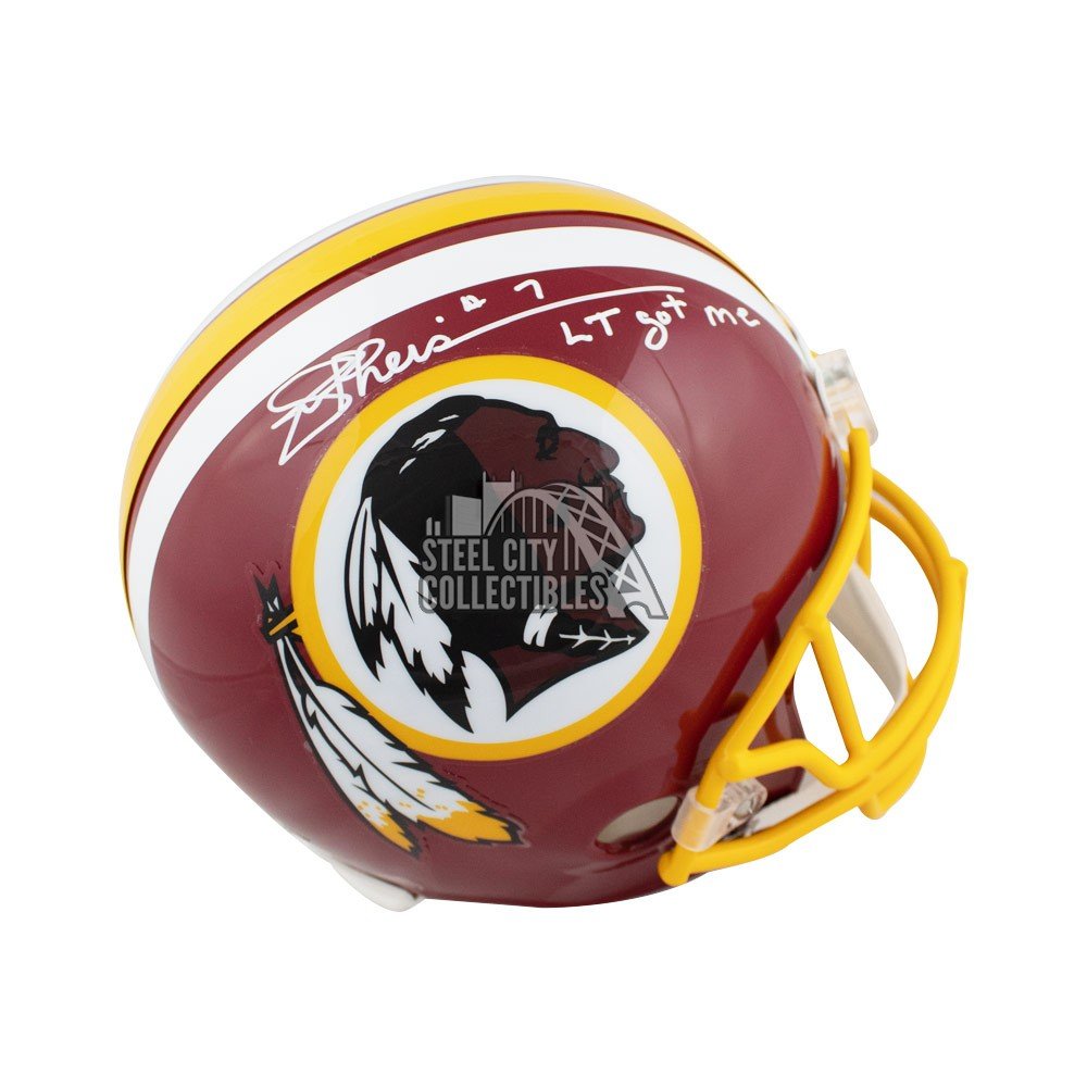 Joe Theismann Go Skins Autographed Washington Redskins Mitchell