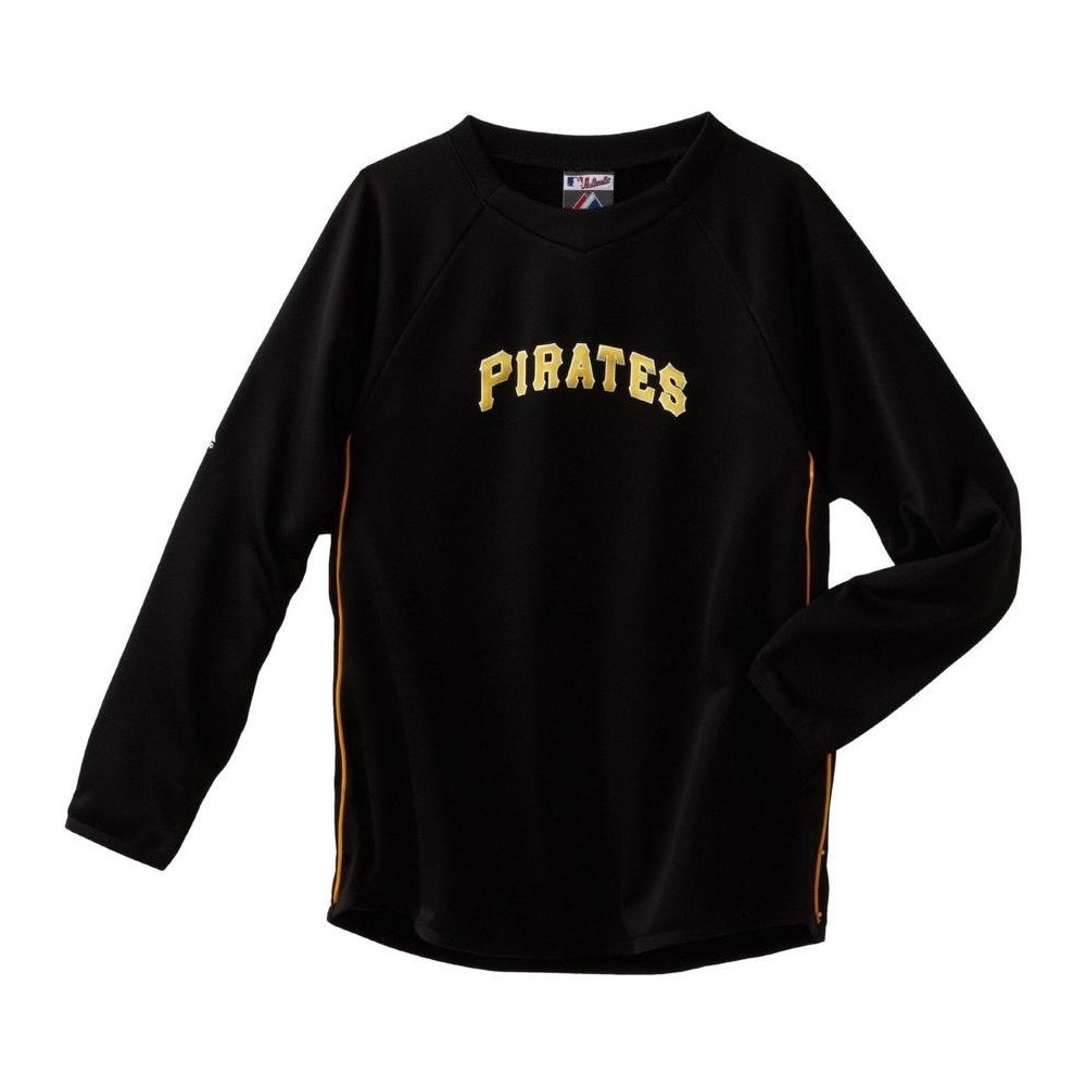 Pittsburgh Pirates Majestic MLB Youth Therma Base Tech Fleece Crew Pullover  Sweatshirt