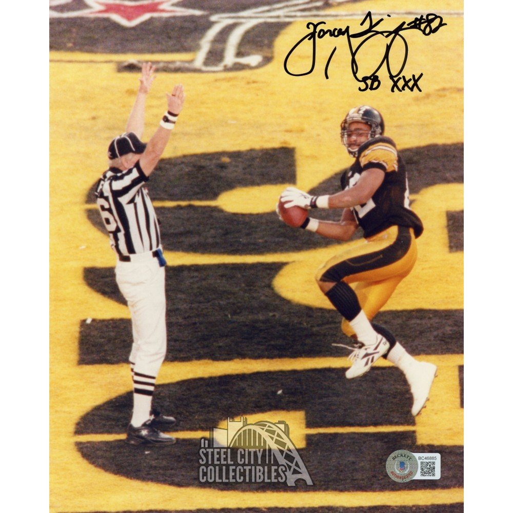 Yancey Thigpen SB XXX Autographed Pittsburgh Steelers 8x10 Photo - BAS