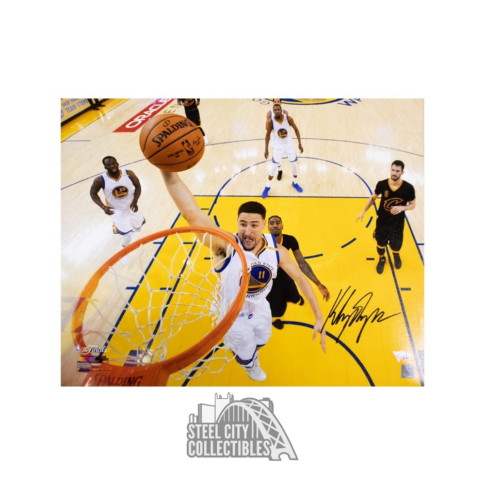 Klay Thompson Signed Warriors 16x20 Custom Framed Photo Display (Fanatics)