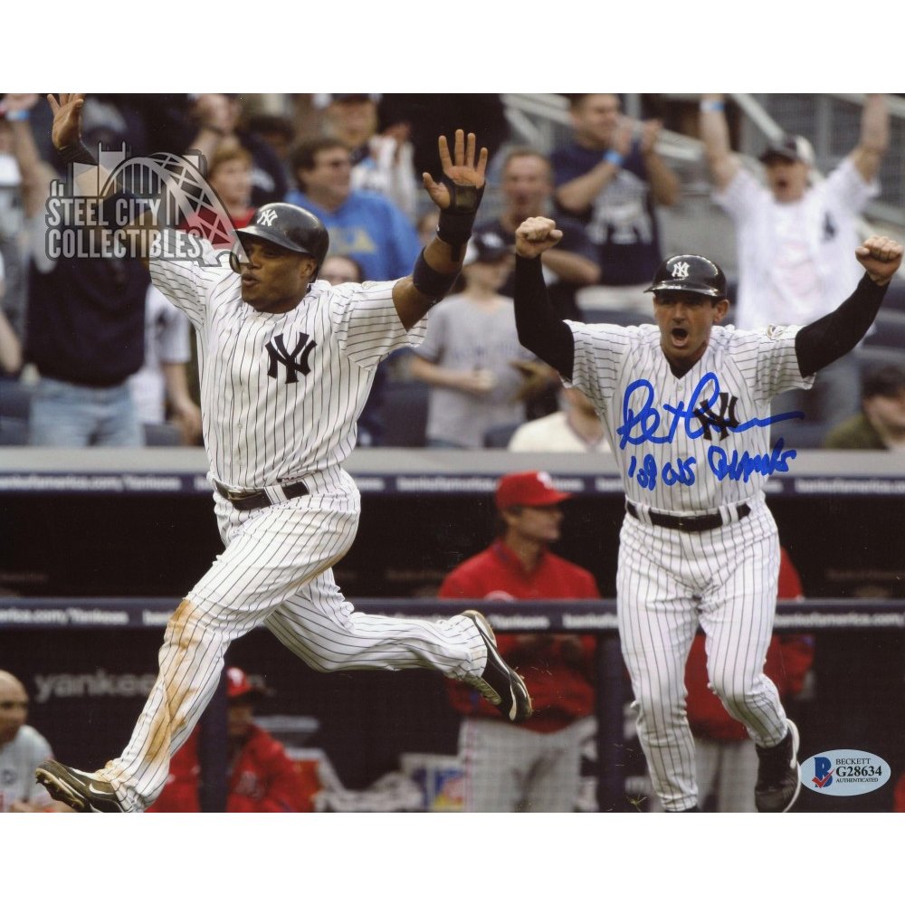 Rob Thomson 09 WS Champs Autographed New York Yankees 8x10 Photo - BAS COA