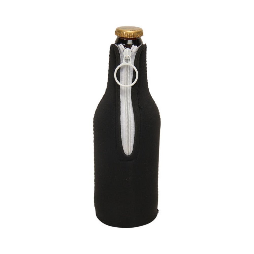 Promo Neoprene Zippered Beer Bottle Coolies (12 Oz.)