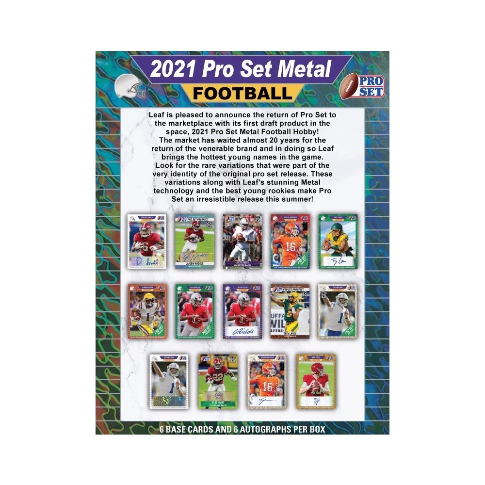 2022 Leaf Pro Set Metal Football Jumbo Box