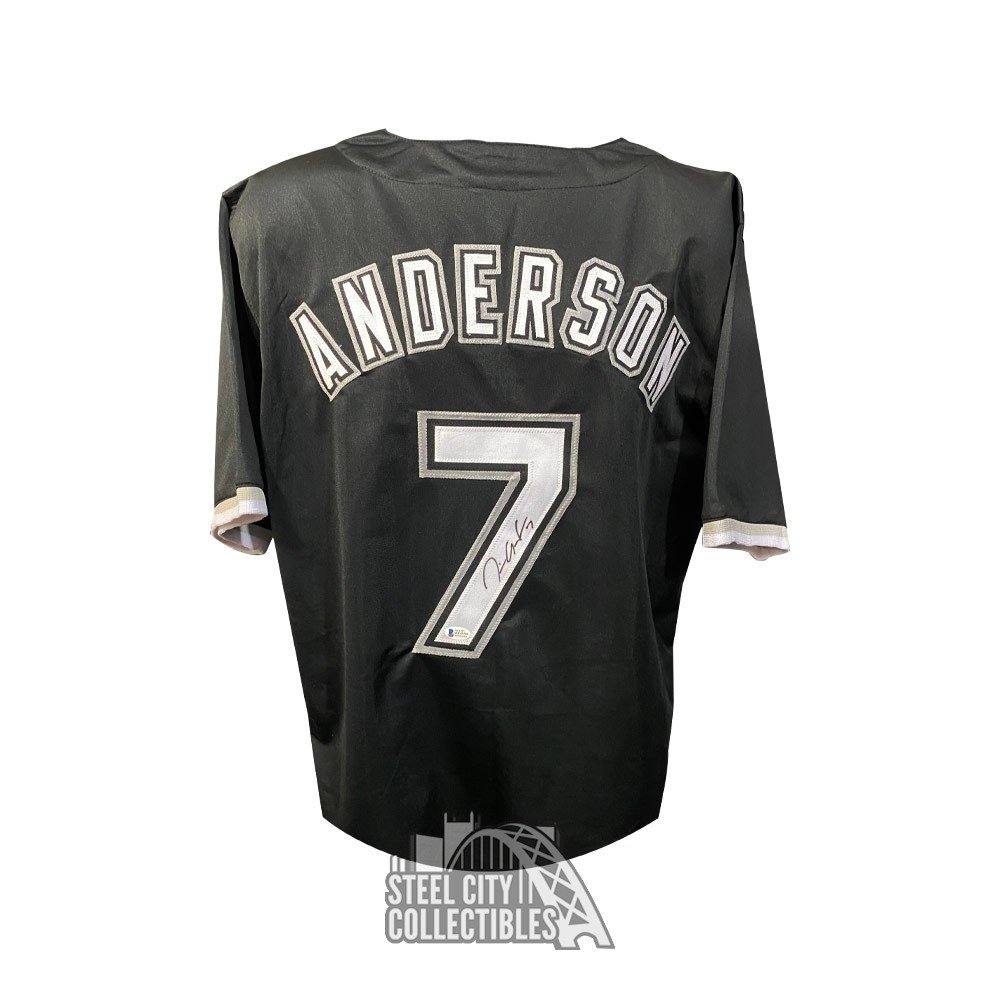 Tim Anderson Autographed Chicago White Sox Custom Black Baseball Jersey -  BAS COA