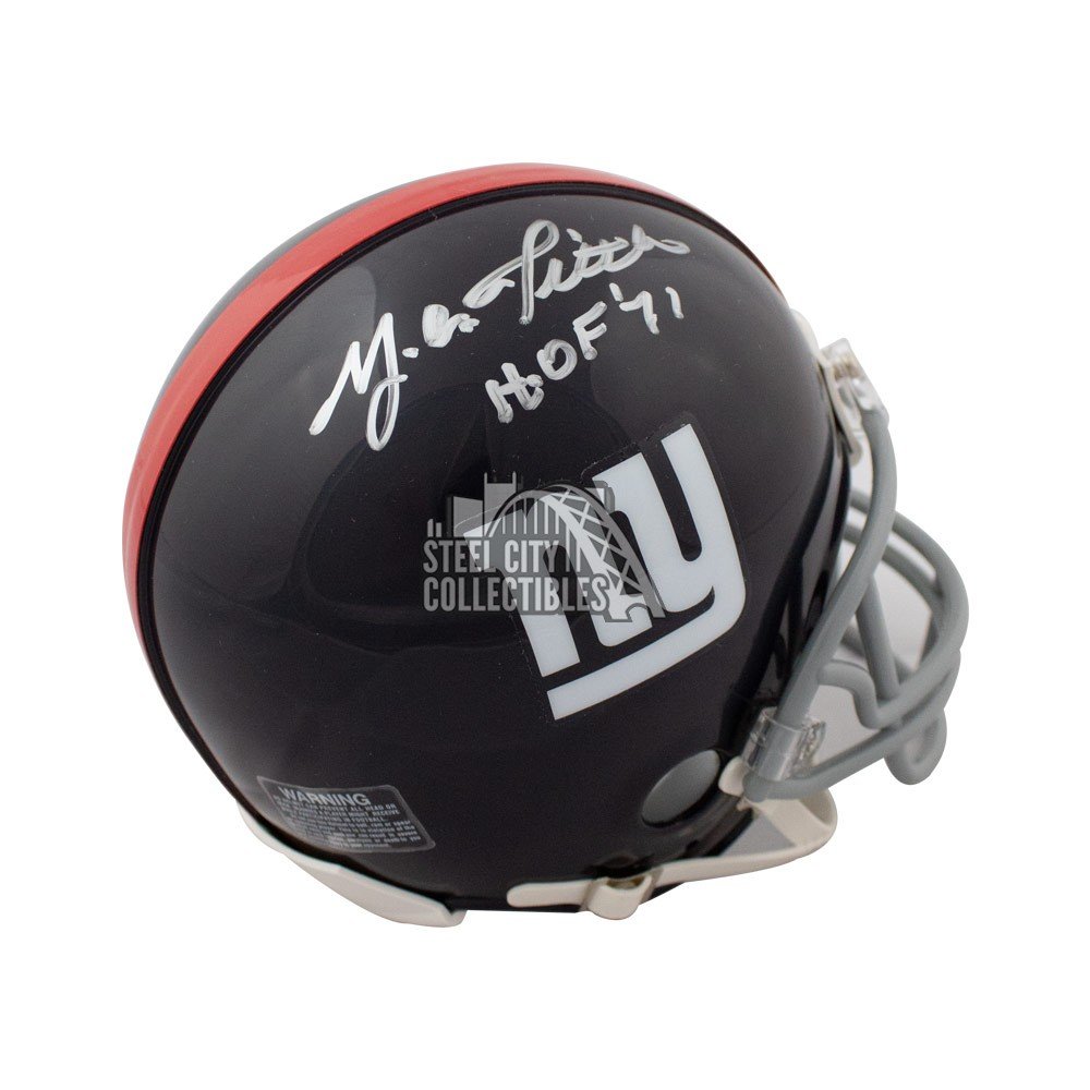 Y.A. Tittle New York Giants Signed Mini Helmet JSA COA – All In Autographs