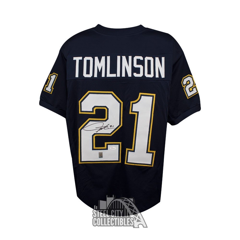 Ladainian Tomlinson Autographed San Diego (Navy Blue #21) Custom Jerse –  Palm Beach Autographs LLC