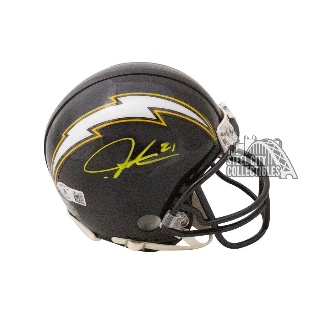 LADAINIAN TOMLINSON Signed Los Angeles Chargers Eclipse NFL Mini Helmet  Beckett