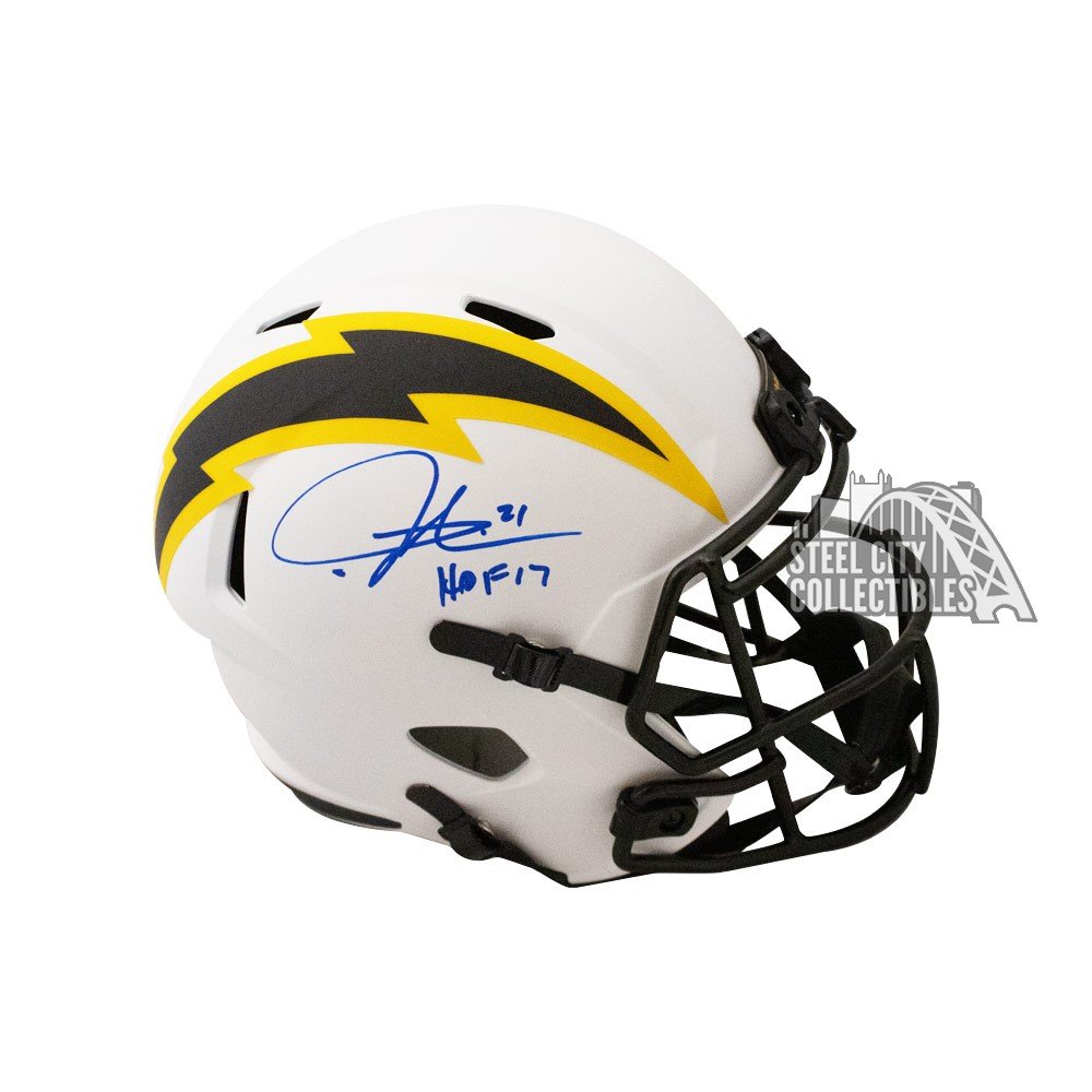 LaDainian Tomlinson HOF 17 Autographed Chargers Lunar Eclipse Authentic  Full-Size Football Helmet - BAS