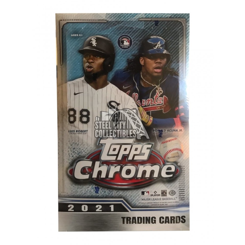 2021 Topps Chrome Baseball Hobby Lite Box Online Exclusive Steel