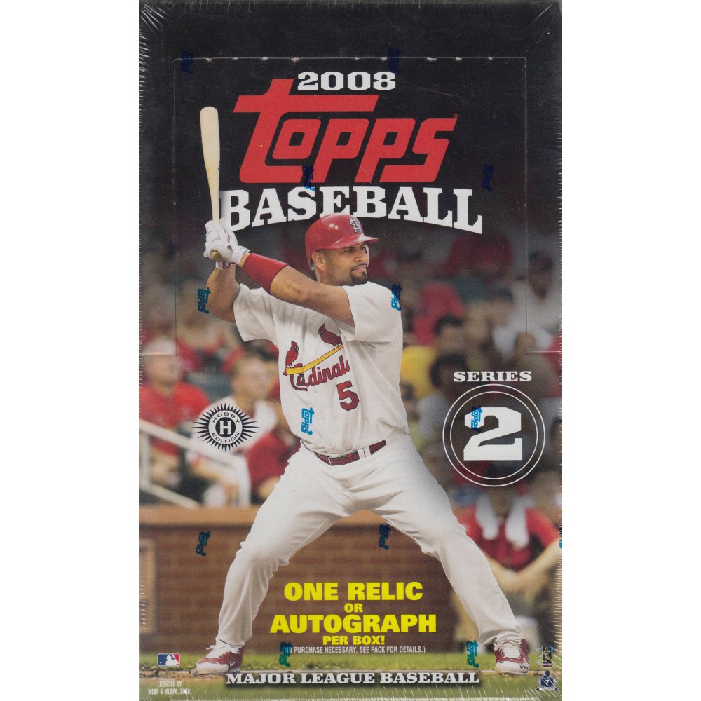 2008 Topps Update Baseball Hobby Box With 36 Unopened Packs