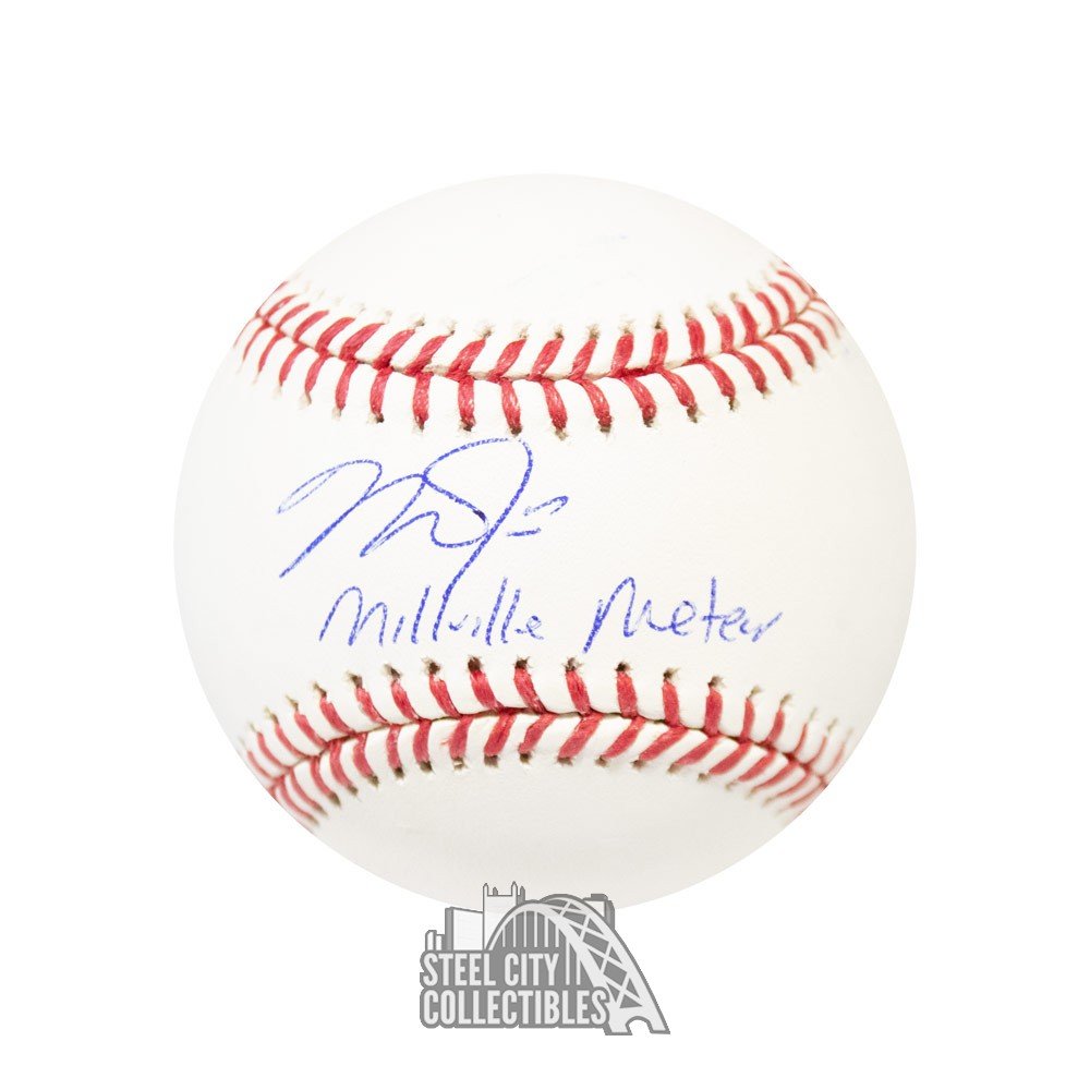 Mike Trout Millville Meteor Autographed Official MLB Baseball - MLB Hologram