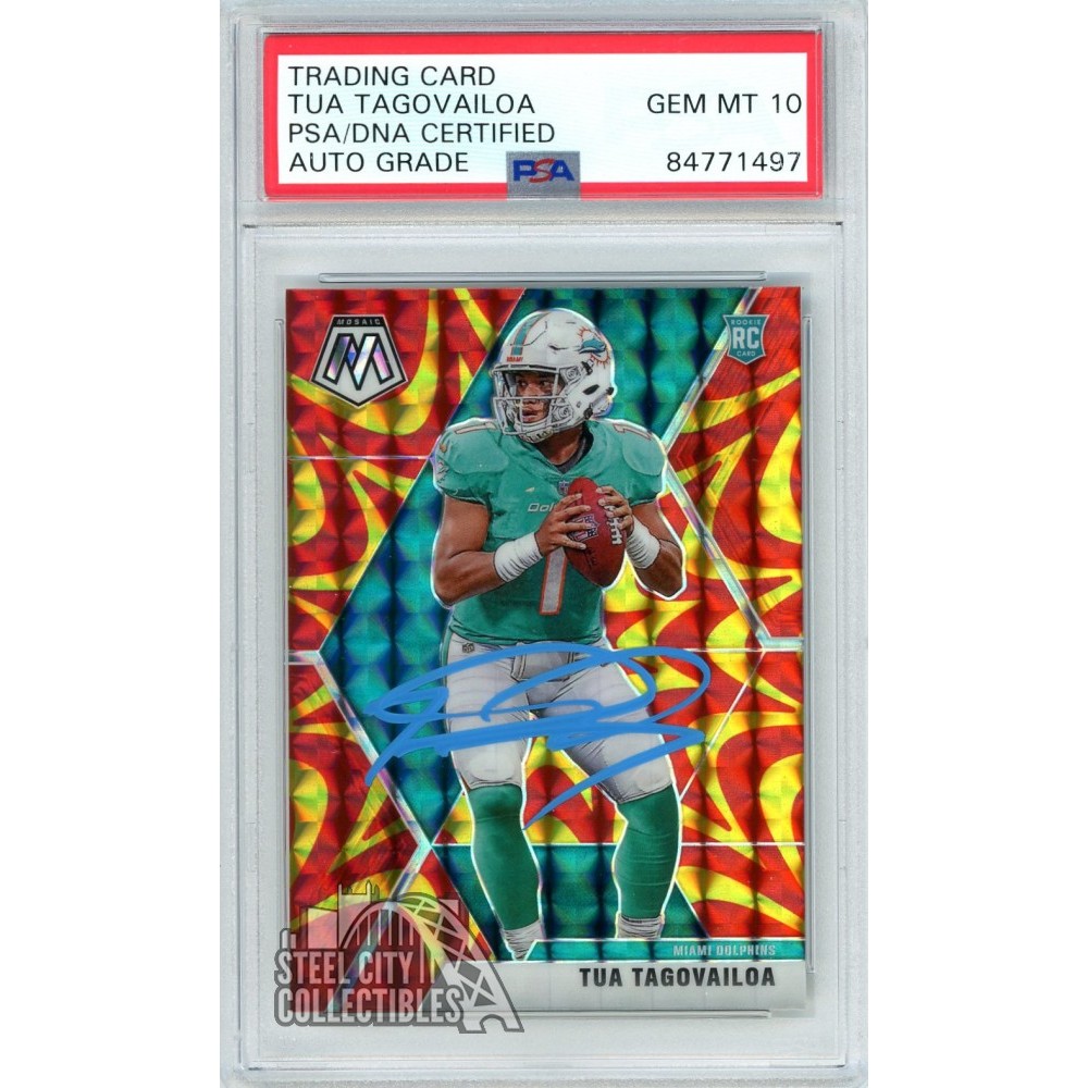 Tua Tagovailoa Miami Dolphins 2020 Panini Mosaic Football Rookie Card #203