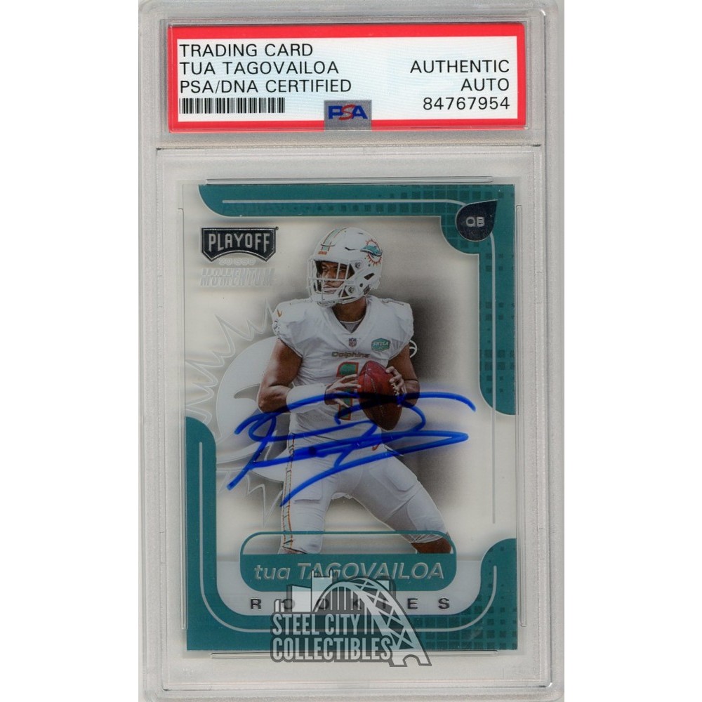 Tua Tagovailoa 2020 Panini Absolute Autograph Rookie Jersey Card