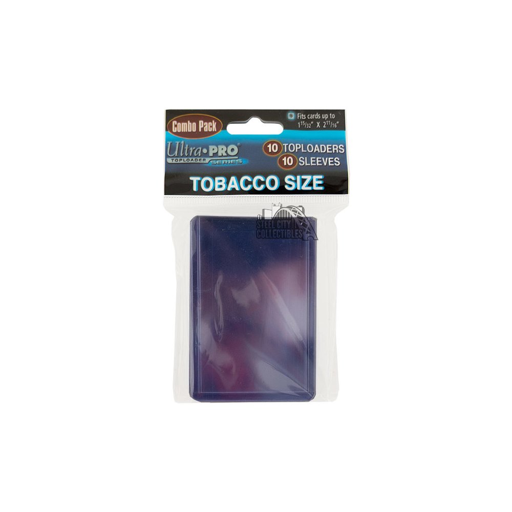 Ultra Pro Tobacco Size Card Toploaders & Sleeves Combo