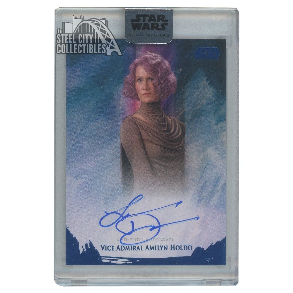 Vice Admiral Amilyn Holdo 2018 Topps Star Wars Stellar Signatures Auto ...