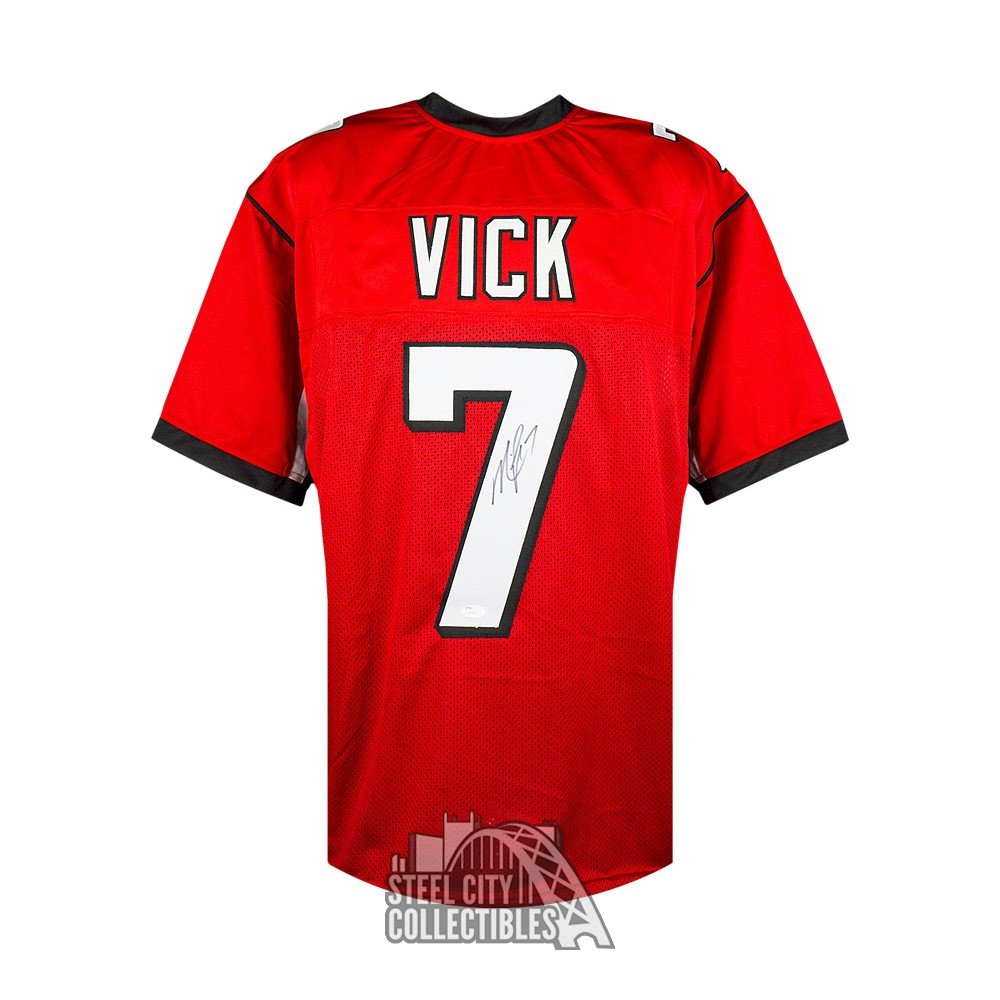 michael vick falcons jersey red