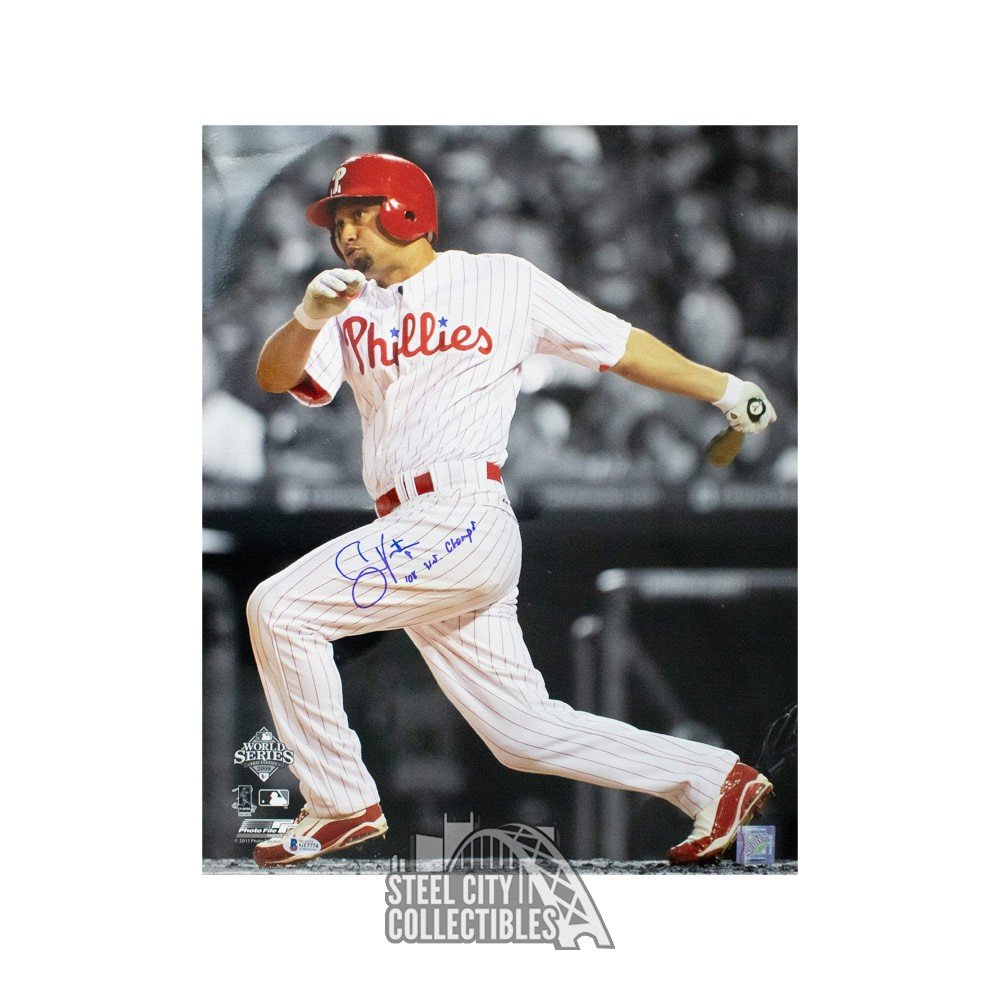 Shane Victorino Signed Framed 16x20 Philadelphia Phillies Photo PSA