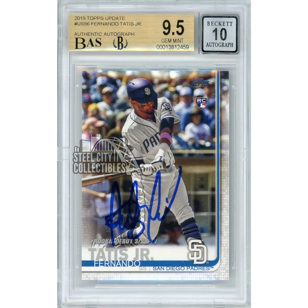 Fernando Tatis Jr. Autographed 2019 Topps Chrome Update Rookie