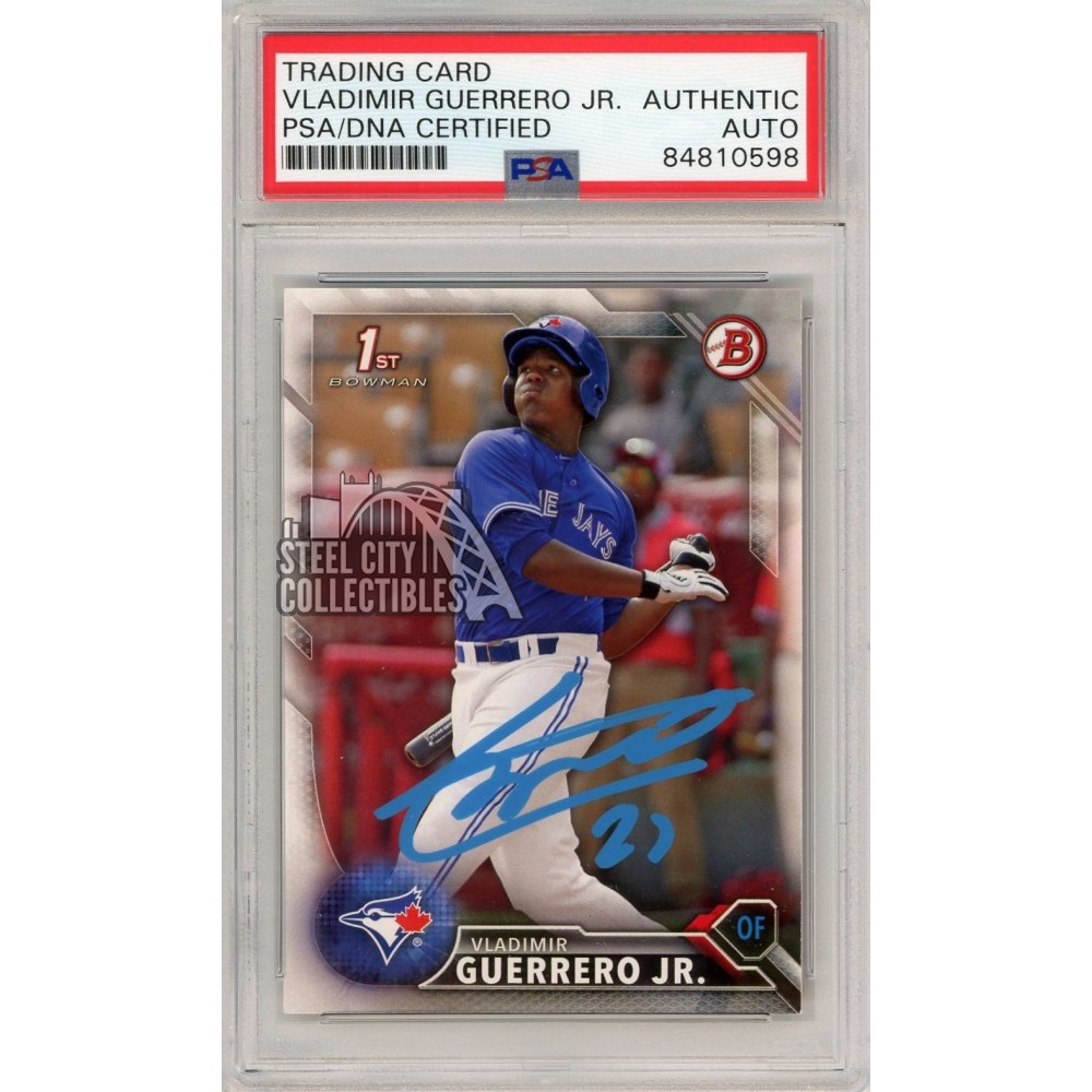 Vladimir Guerrero Jr Signed Toronto Blue Jays 2016 Topps