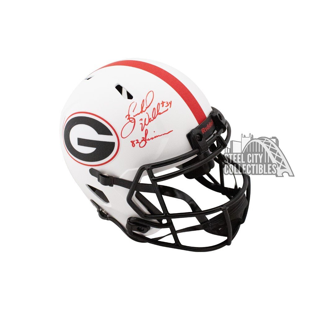 Herschel Walker Signed Georgia Bulldogs Logo Football Inscribed 82  Heisman (Beckett COA)