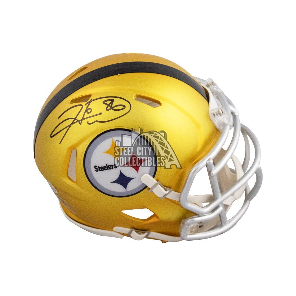 Hines Ward Autographed Pittsburgh Steelers Blaze Mini Football Helmet - BAS  COA