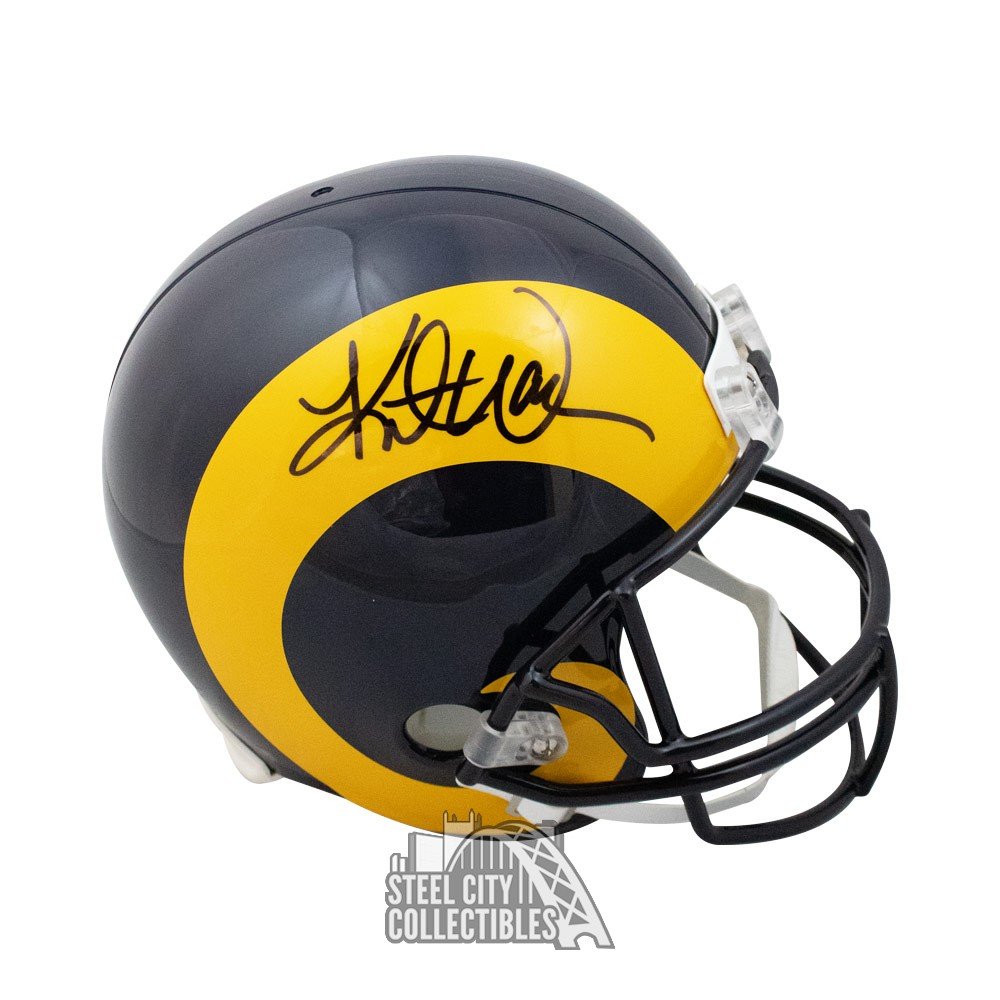 2019 Los Angeles Rams team autographed full size football helmet,proof LA  Rams