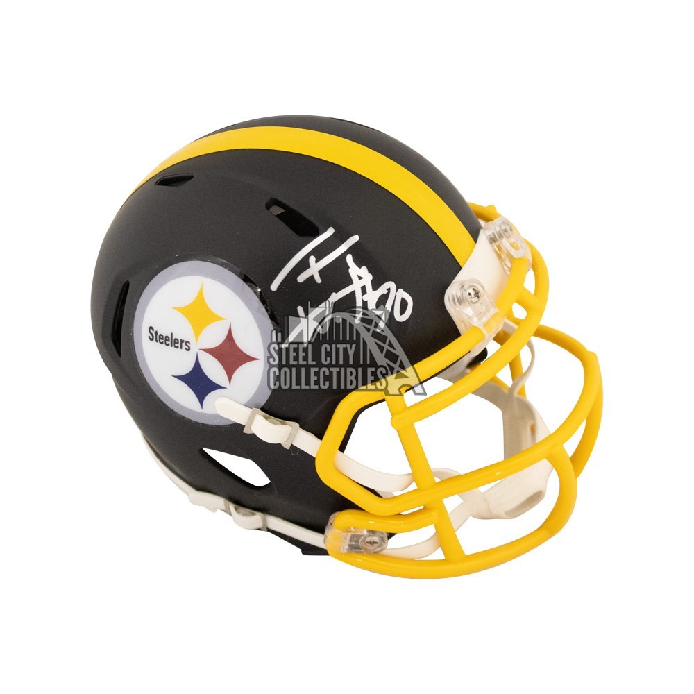 steelers matte black helmet