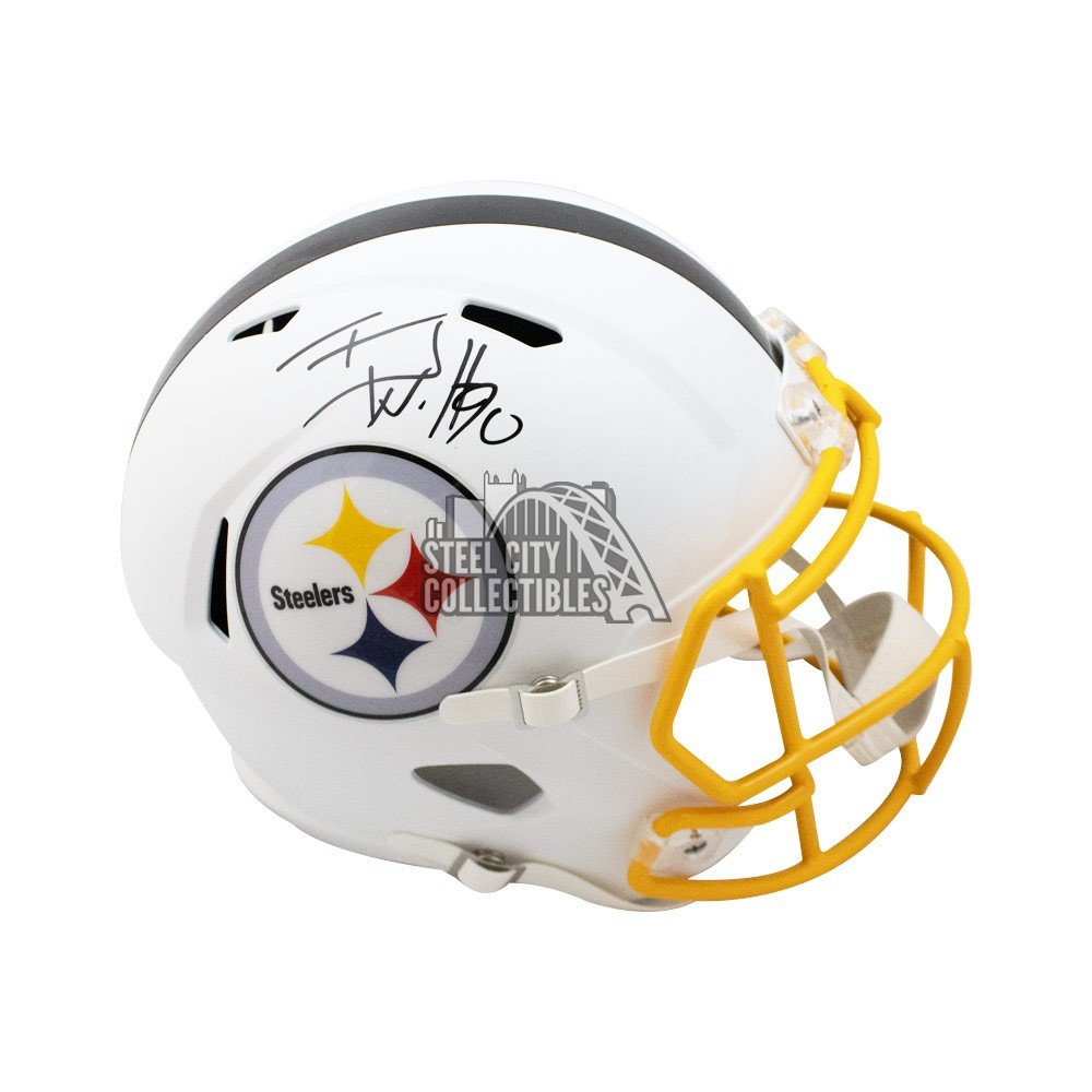 TJ Watt Autographed Pittsburgh Steelers Full Size Replica Helmet