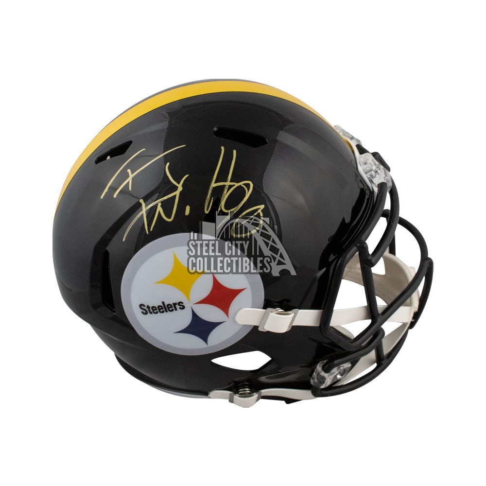 TJ Watt Autographed Pittsburgh Steelers Full Size Replica Helmet