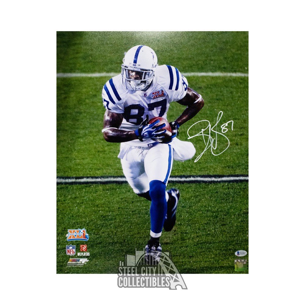 Reggie Wayne Autographed Indianapolis Colts 16x20 Photo - BAS COA (White  Jersey)