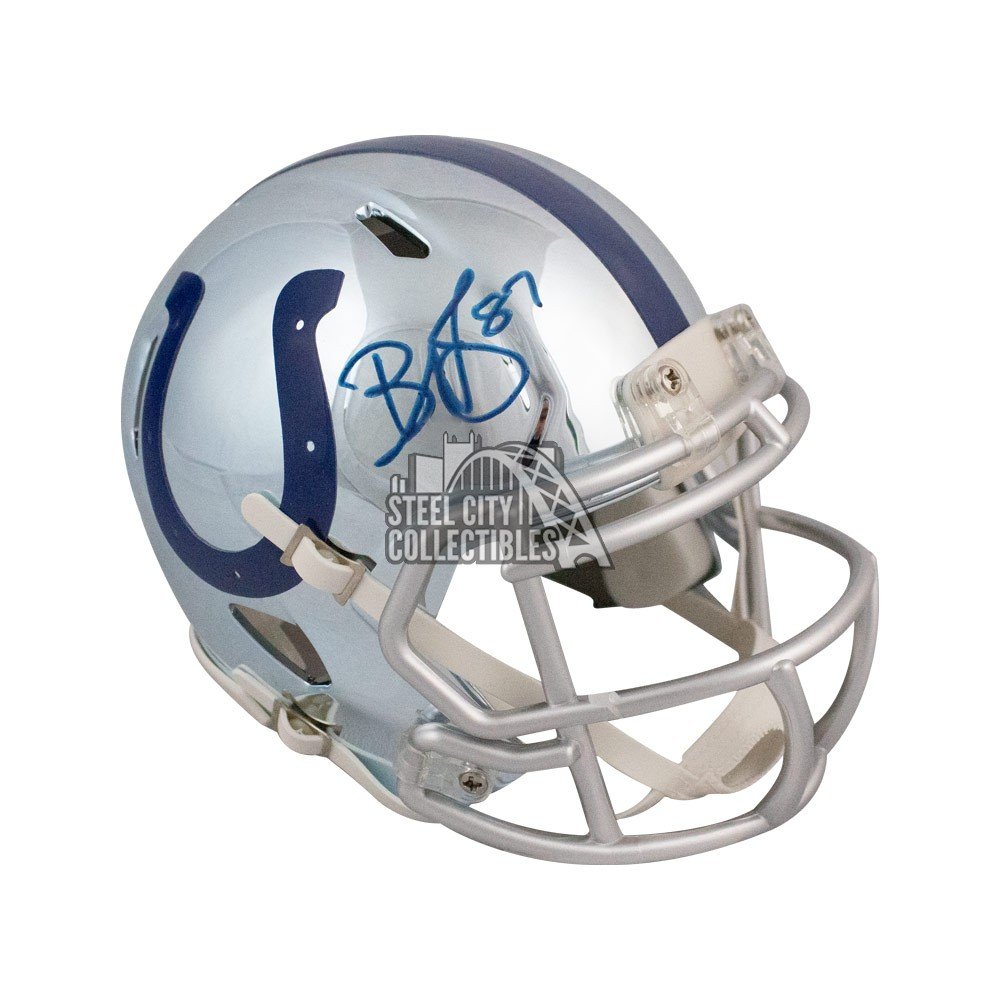 Reggie Wayne Signed Colts Mini Helmet (Beckett)