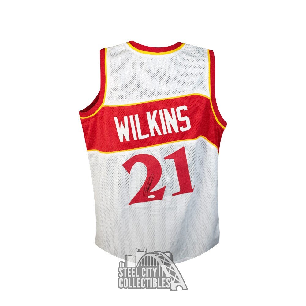 Dominique Wilkins Autographed Atlanta Hawks Red Custom Jersey