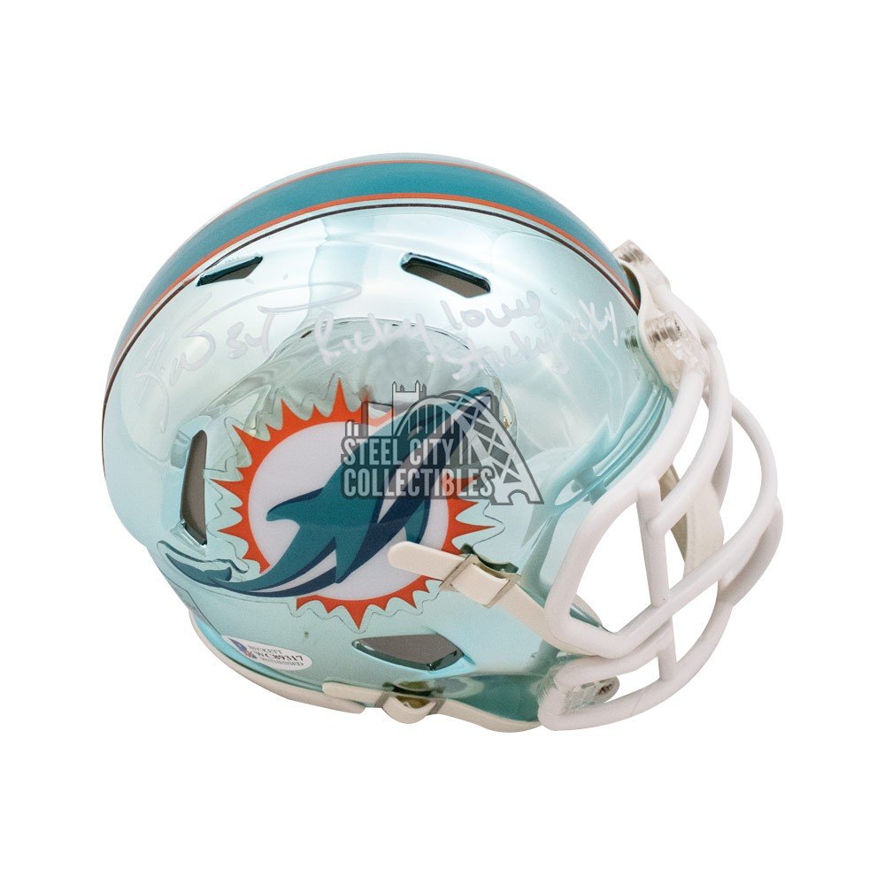 miami dolphins chrome mini helmet