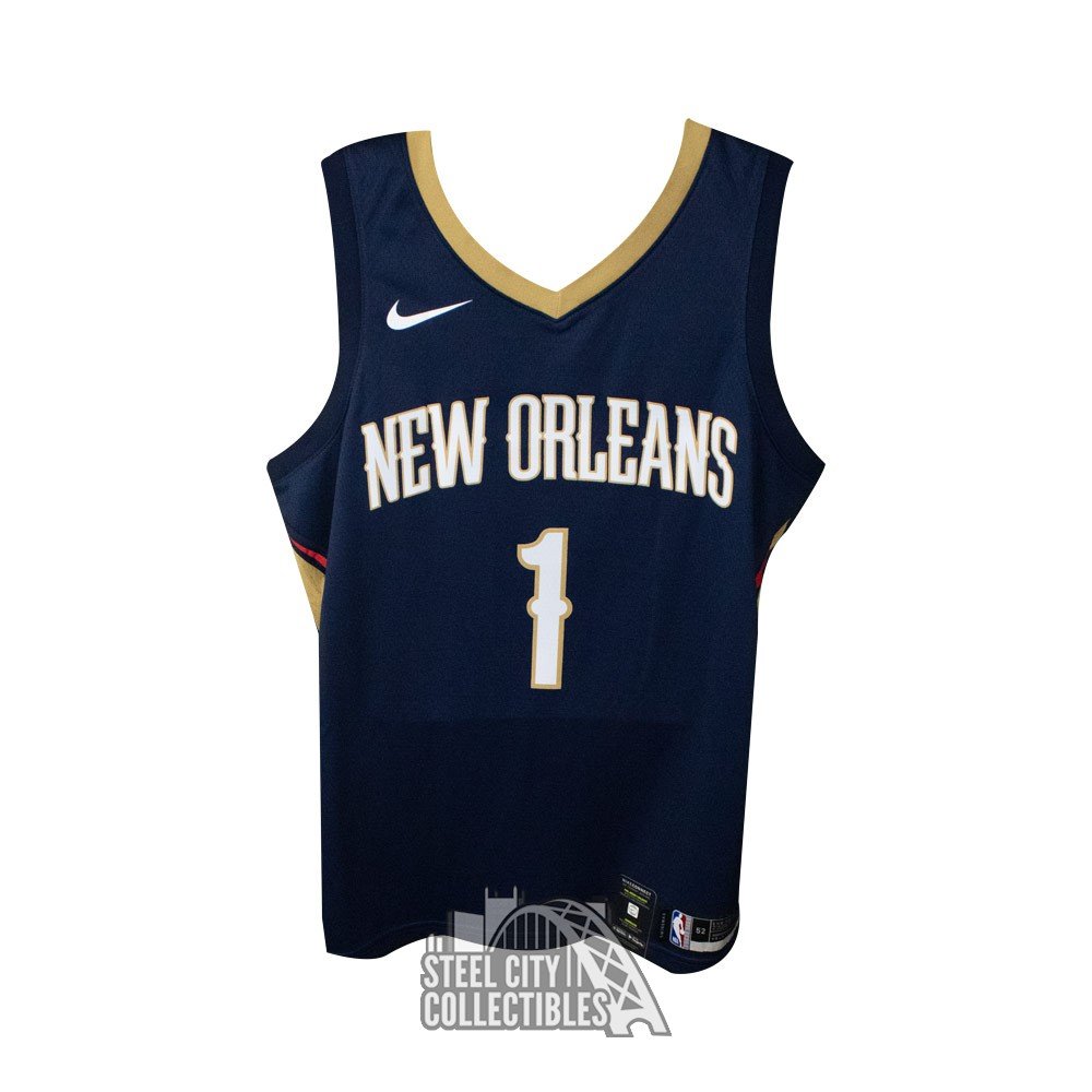 ZION WILLIAMSON Autographed New Orleans Pelicans Nike White Jersey