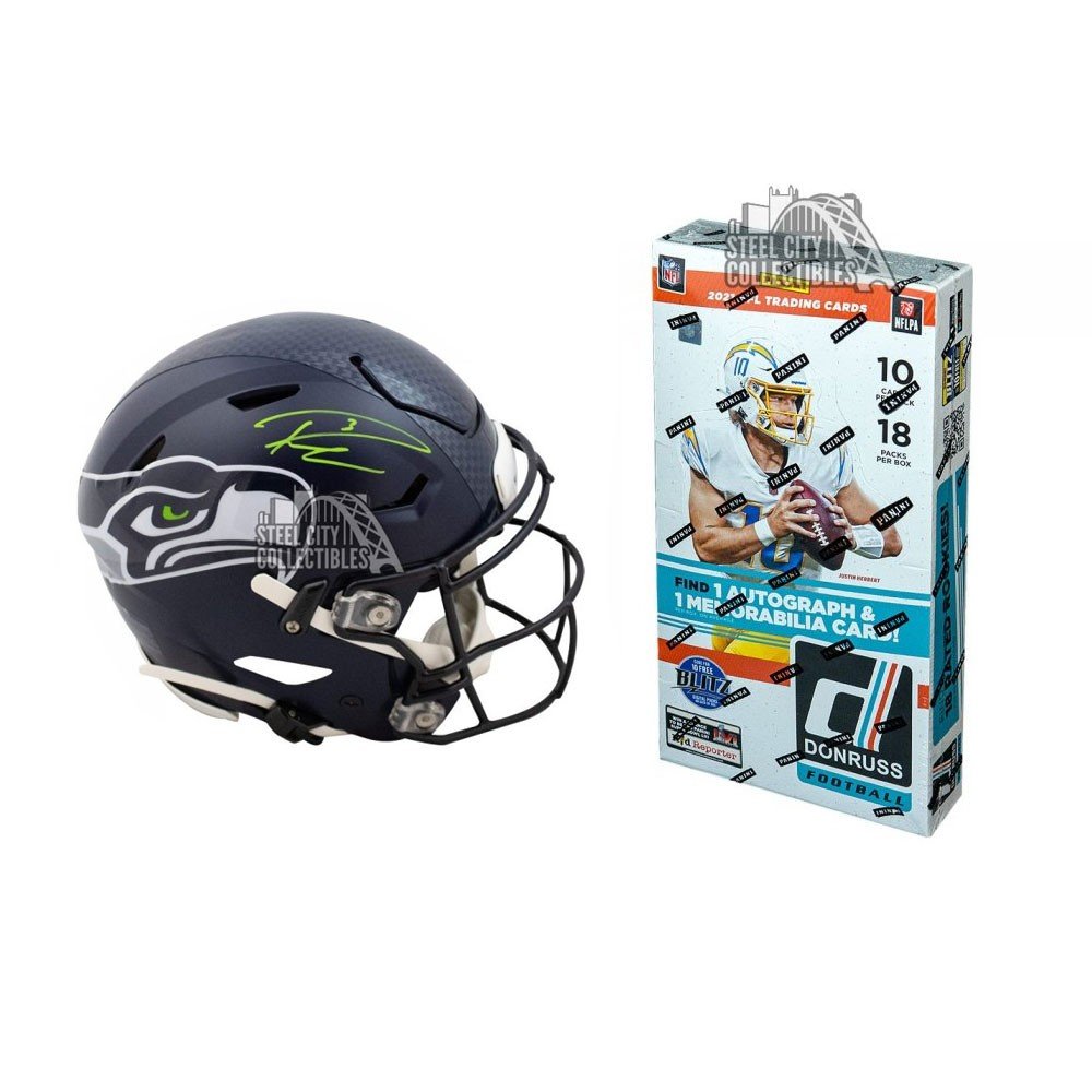 2021 Panini Donruss Football Hobby Box Random Division Group Break - Prize  - Russell Wilson Autographed Seattle Seahawks Speed Flex Full-Size Football  Helmet - BAS COA #1 - CHRIS