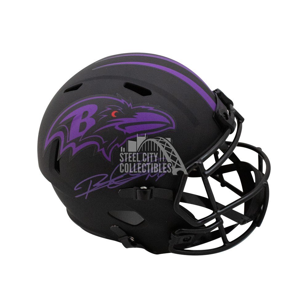 Rod Woodson Autographed Baltimore Ravens Eclipse Full-Size Football Helmet  - BAS COA