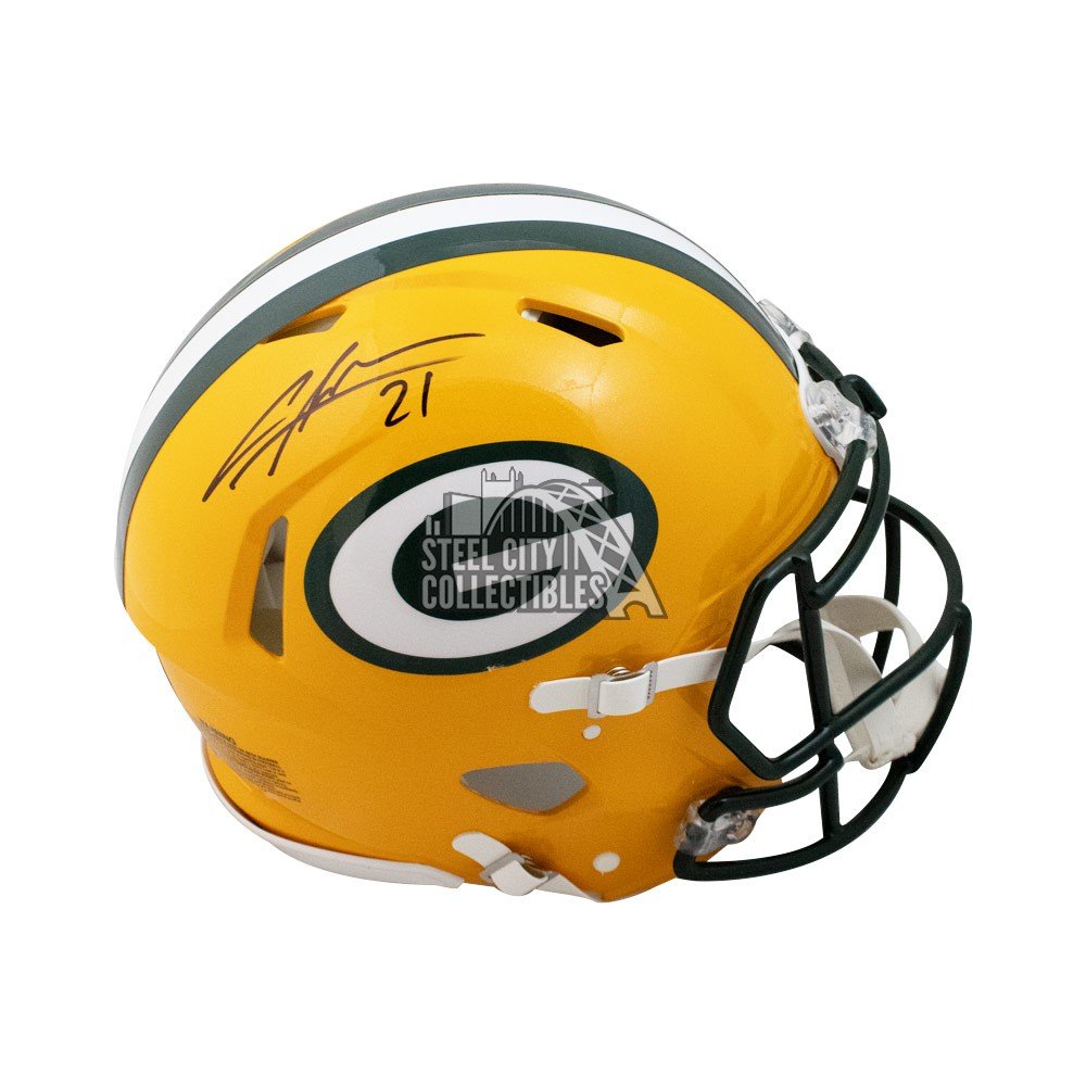 Charles Woodson Autographed Packers Speed Authentic Full-Size Football  Helmet - JSA COA
