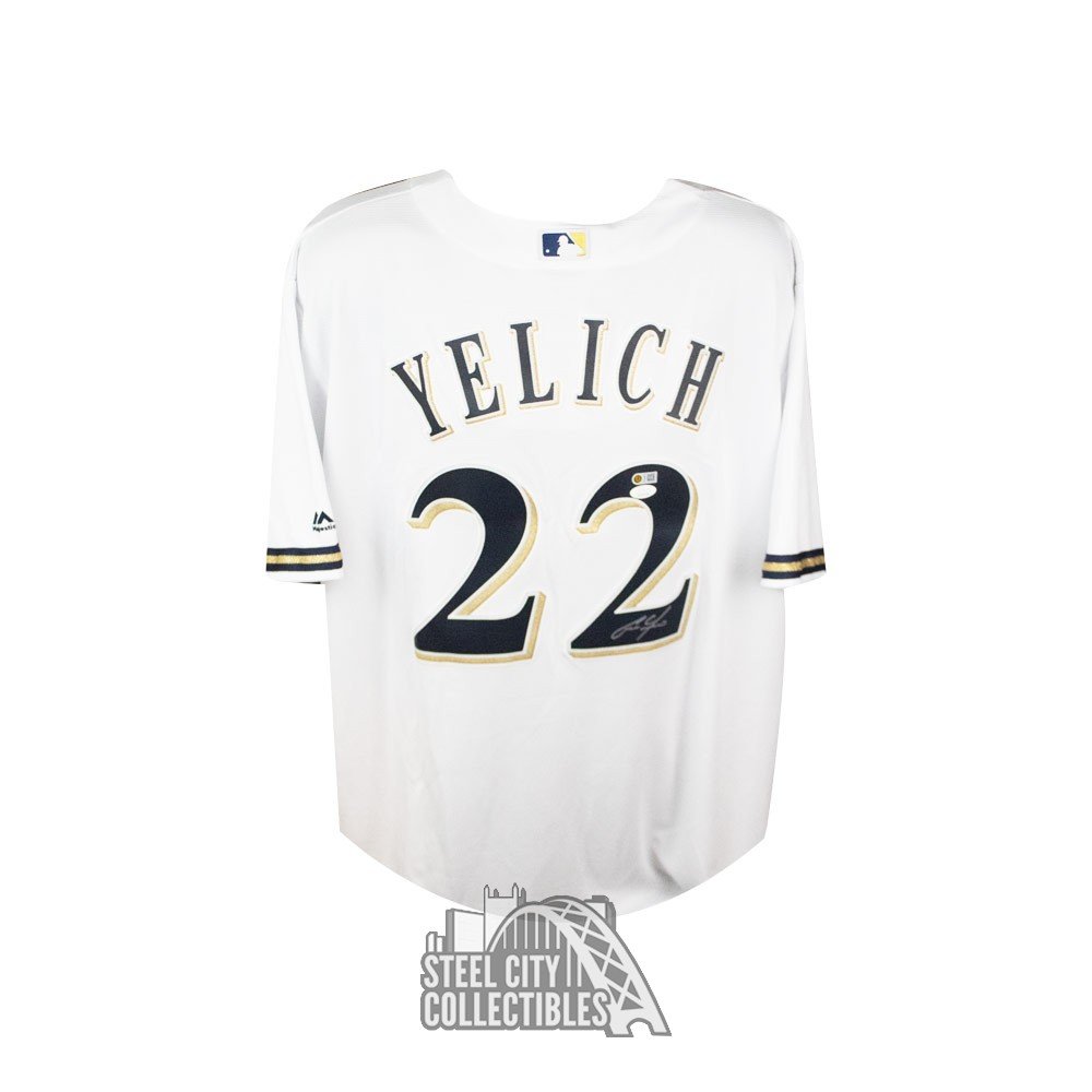 Christian Yelich Signed Brewers Majestic Jersey (Fanatics & MLB)