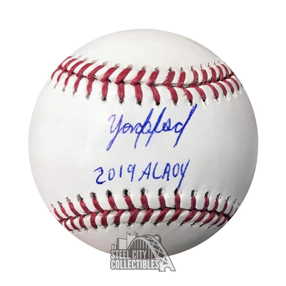 Yordan Alvarez 2019 AL ROY Autographed Houston Custom Baseball Jersey - BAS
