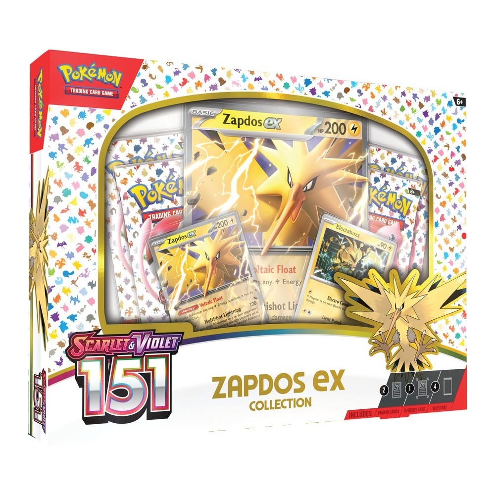 Pokemon Scarlet & Violet 151 Zapdos EX Collection 6-Box Case