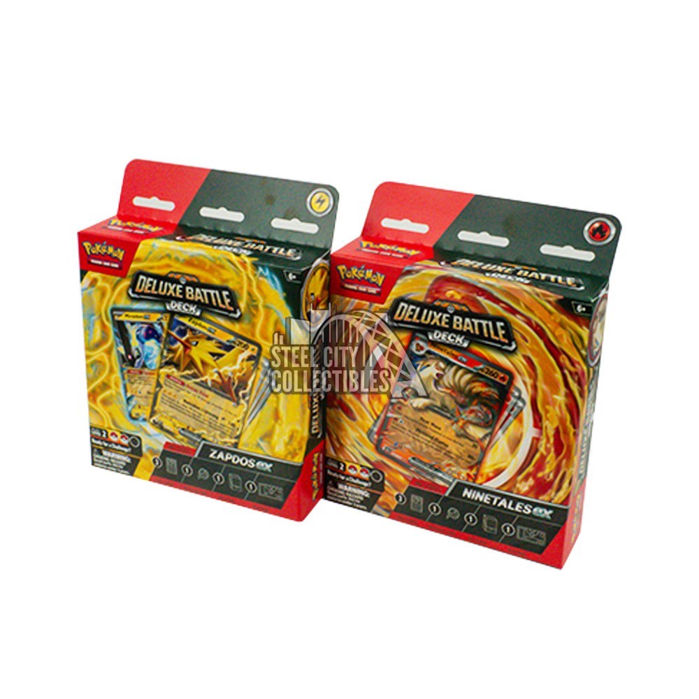 Pokemon Ninetales & Zapdos ex Deluxe Battle Deck Pair