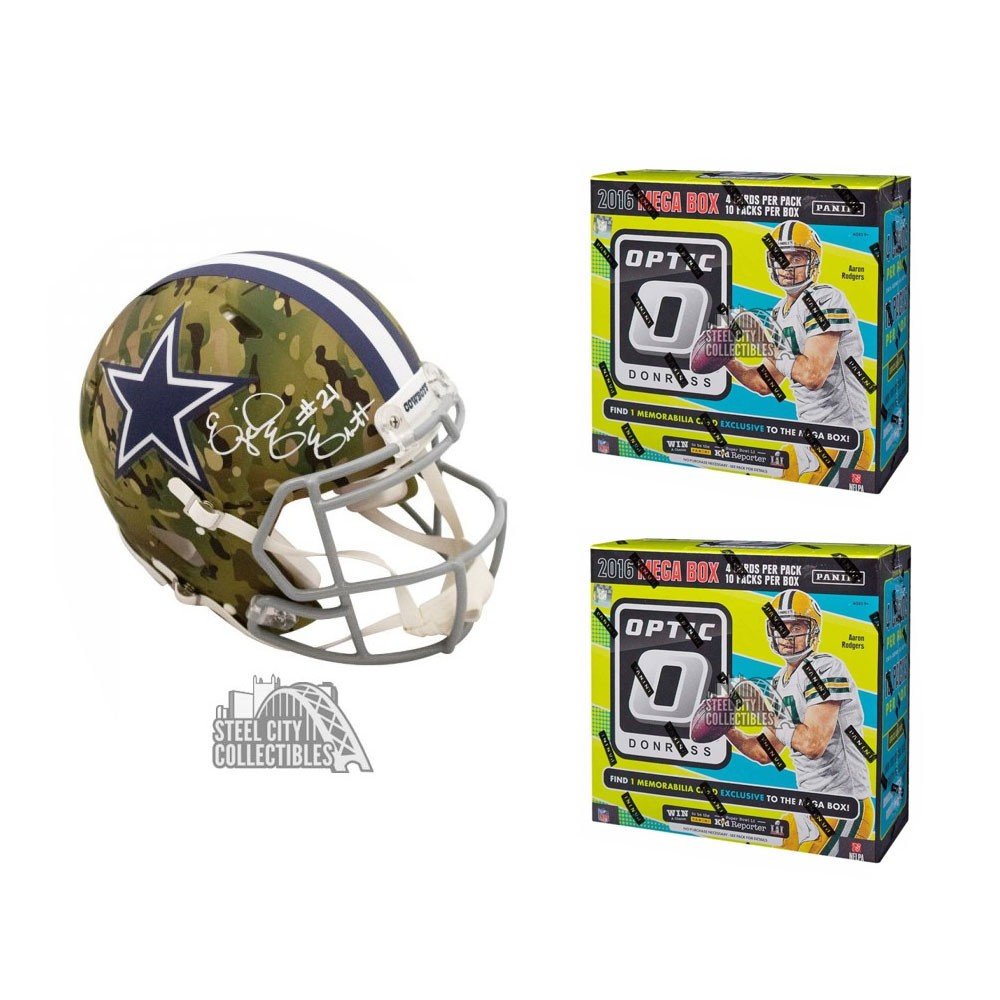 : Ezekiel Elliott Autographed Cowboys Camo Full Size